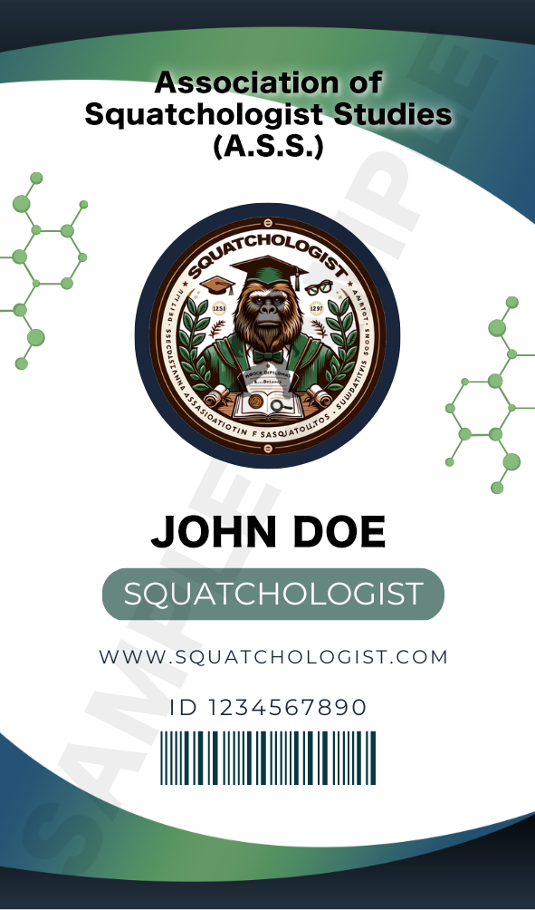 Sample Squatchologist Badge